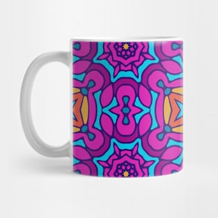 Colorful Oriental Rug Mandala Boho Pattern Mug